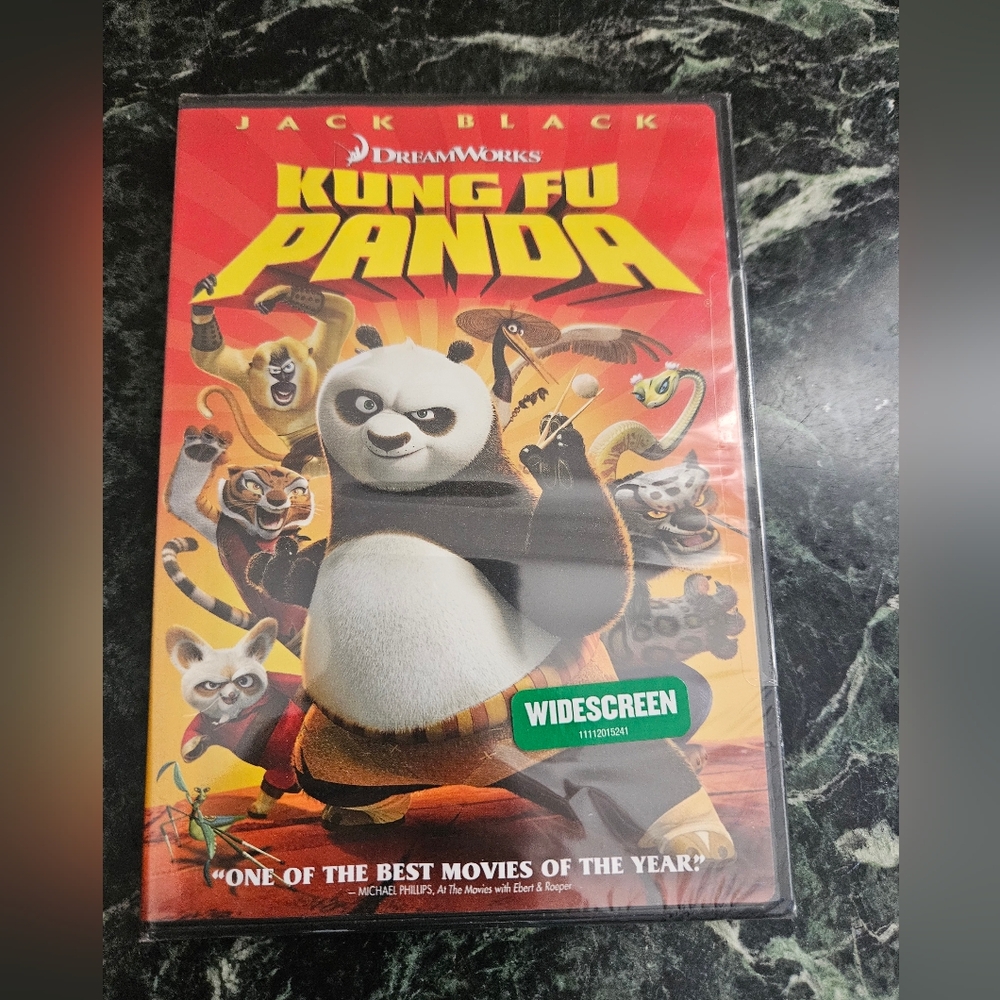 DreamWorks Kung Fu Panda DVD - Red and Yellow Cover